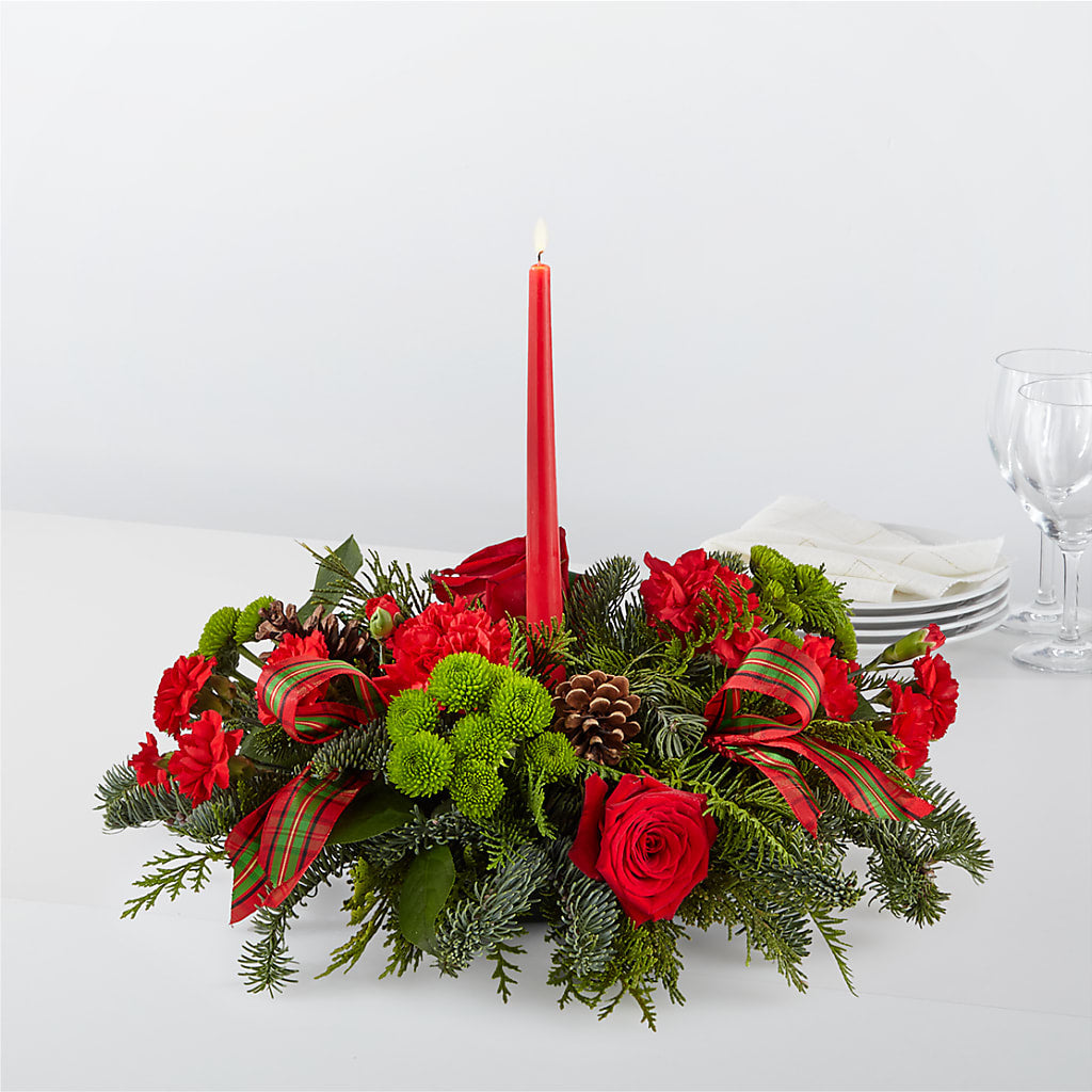 By the Candlelight Centerpiece – Angelic Floral Studio, Rosemead CA