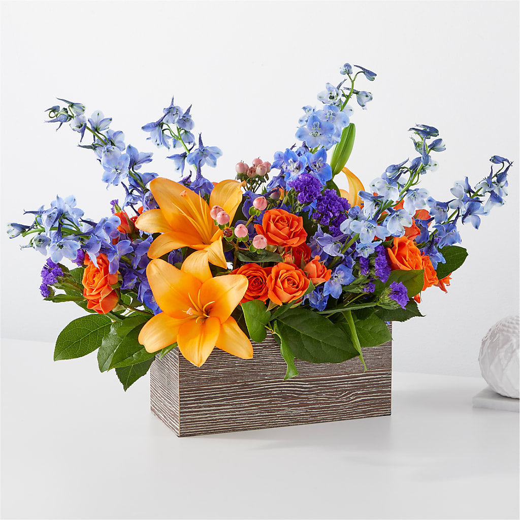 Radiant Citrus Box Bouquet – Angelic Floral Studio, Rosemead CA