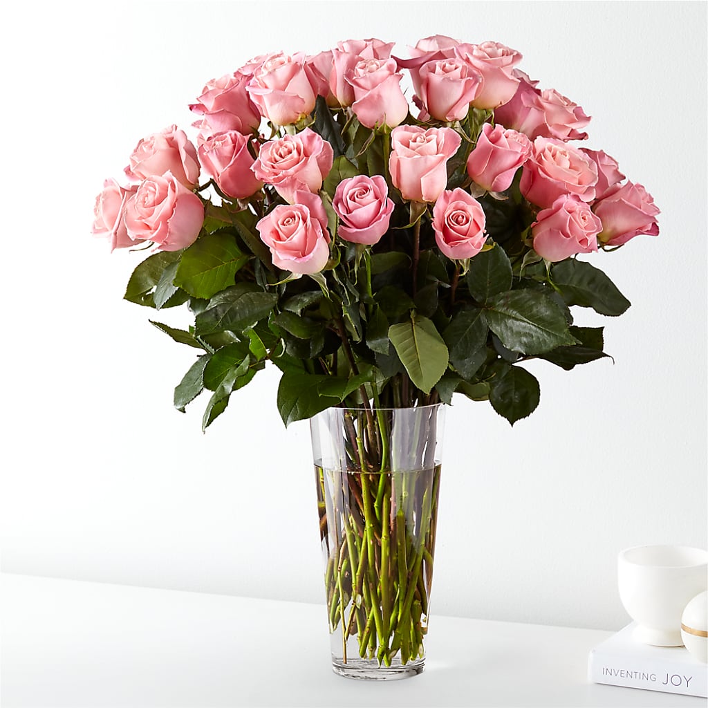 Long Stem Pink Rose Bouquet – Angelic Floral Studio, Rosemead CA