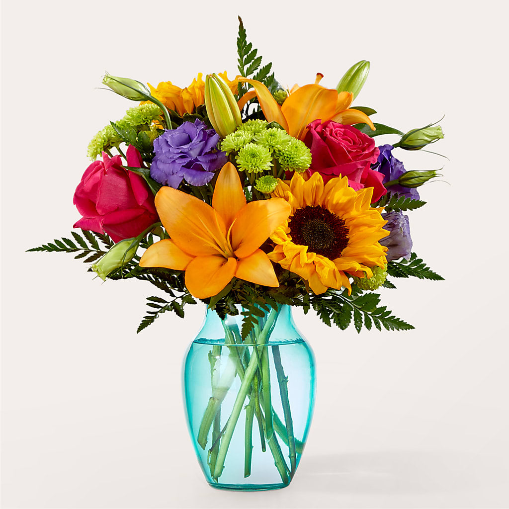 Double Rainbow Bouquet – Angelic Floral Studio, Rosemead CA