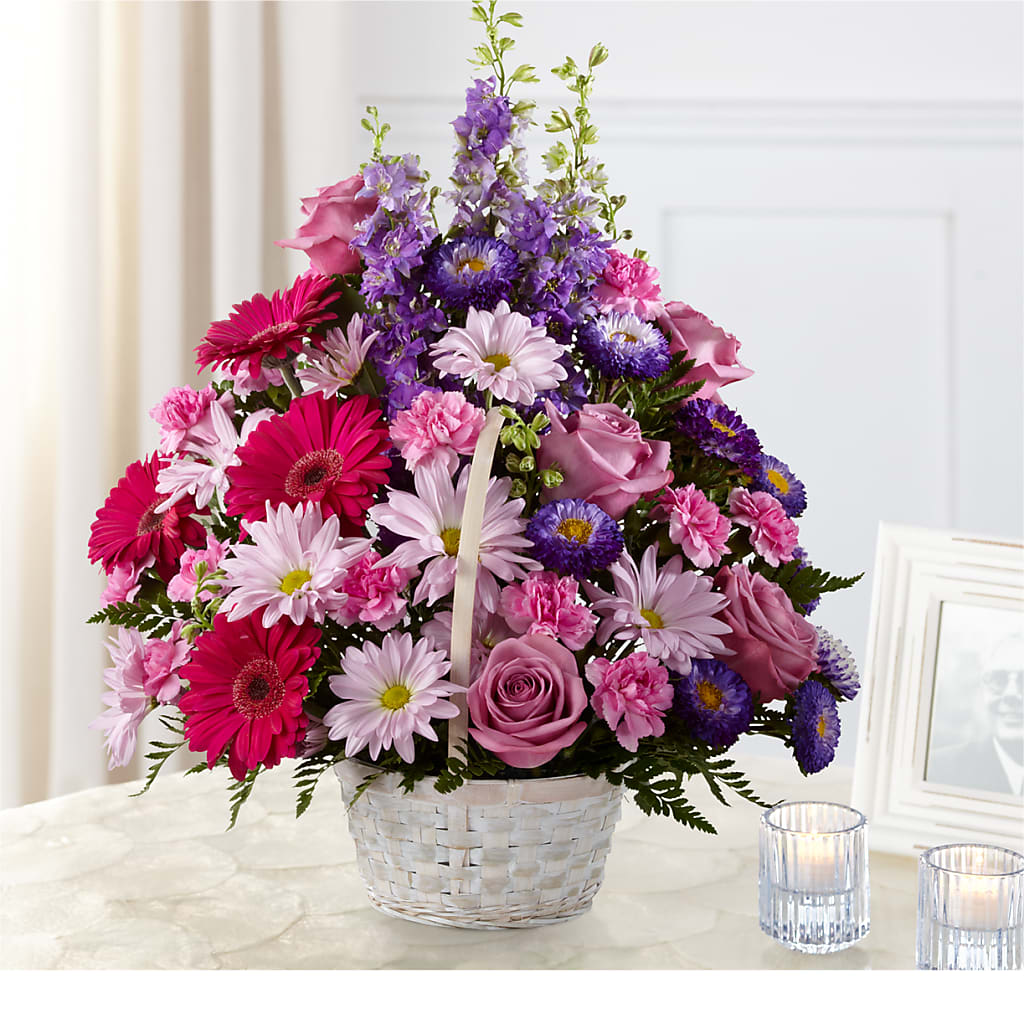 Pastel Peace Basket – Angelic Floral Studio, Rosemead CA