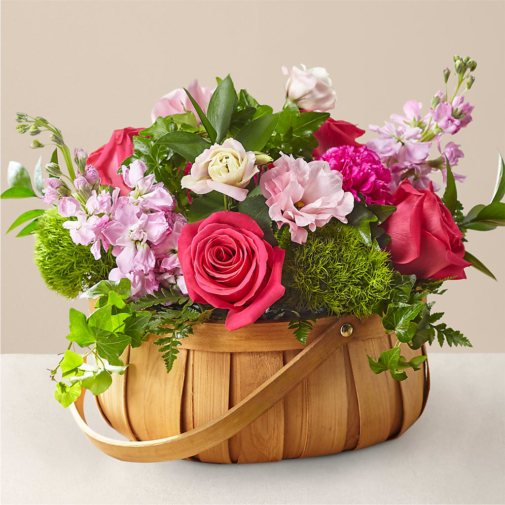 Radiance in Bloom Basket – Angelic Floral Studio, Rosemead CA