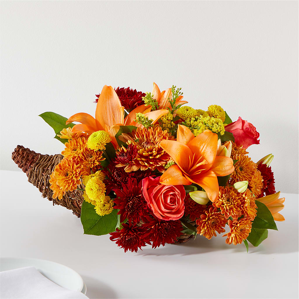 Bouquet of Blessings Cornucopia – Angelic Floral Studio, Rosemead CA