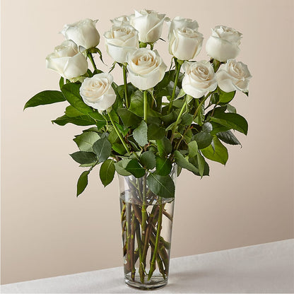 Long Stem White Rose Bouquet –  Angelic Floral Studio, Rosemead CA