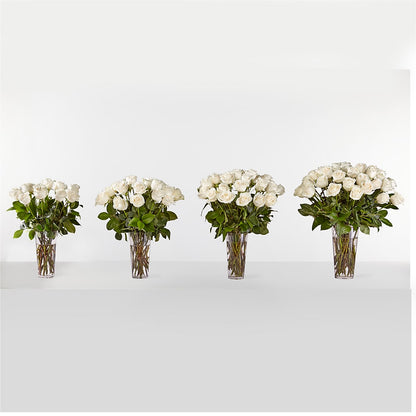 Long Stem White Rose Bouquet –  Angelic Floral Studio, Rosemead CA