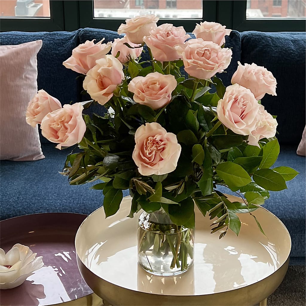 Long Stem Pink Rose Bouquet –  Angelic Floral Studio, Rosemead CA