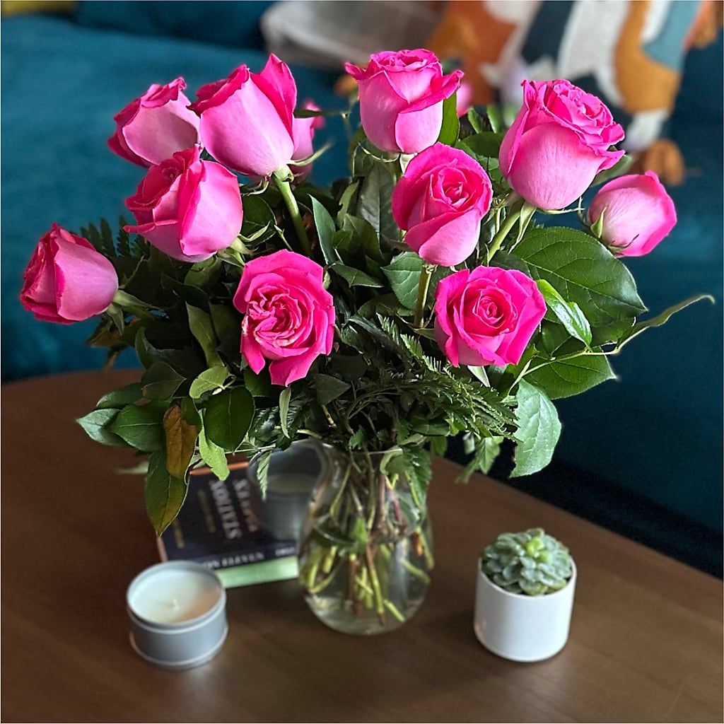 Long Stem Pink Rose Bouquet –  Angelic Floral Studio, Rosemead CA