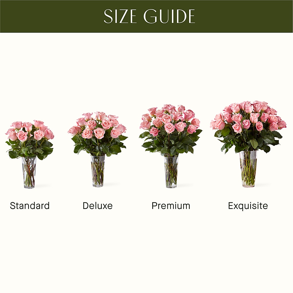 Long Stem Pink Rose Bouquet –  Angelic Floral Studio, Rosemead CA