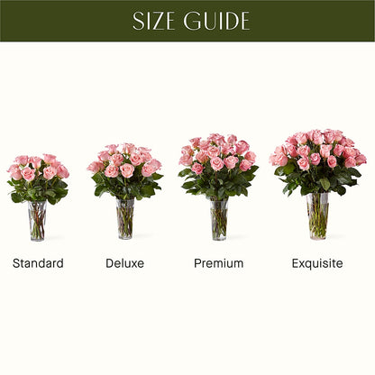 Long Stem Pink Rose Bouquet –  Angelic Floral Studio, Rosemead CA