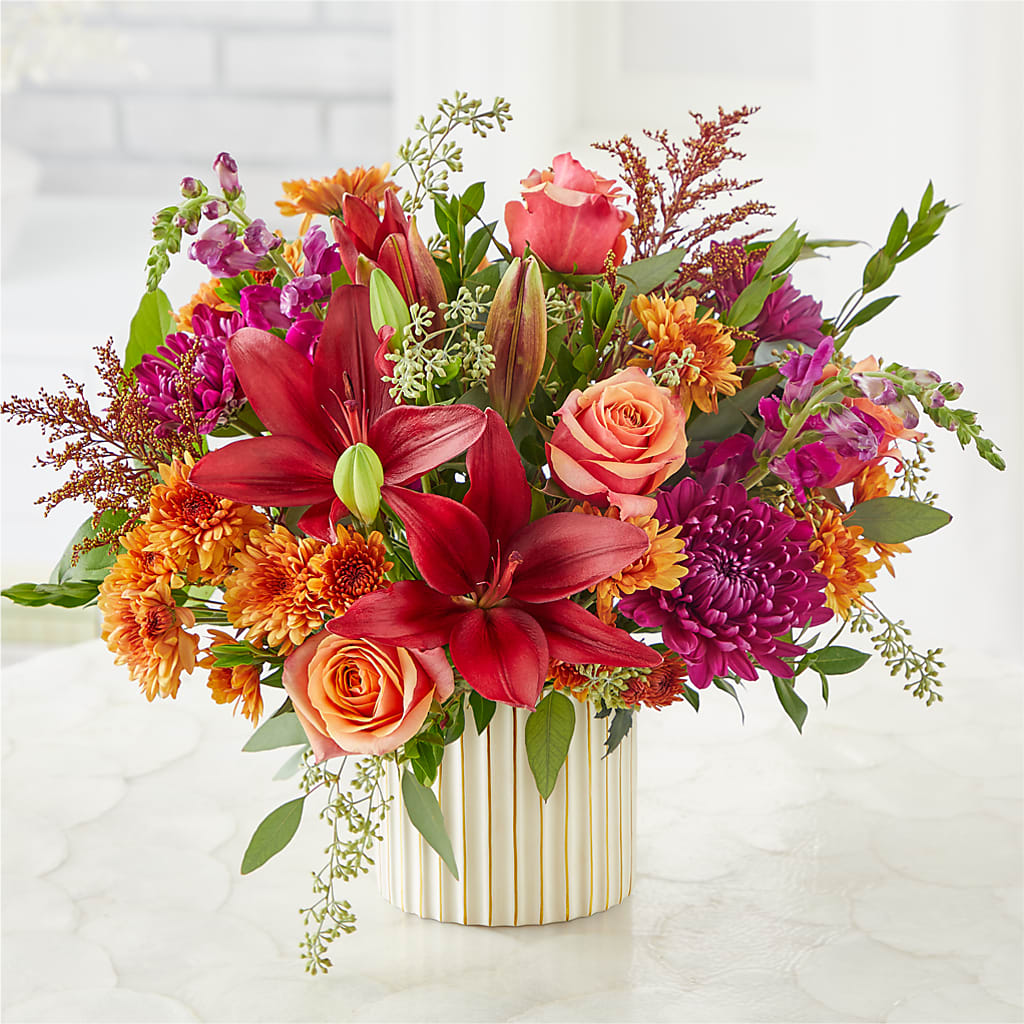 Burgundy Landscape Bouquet –  Angelic Floral Studio, Rosemead CA