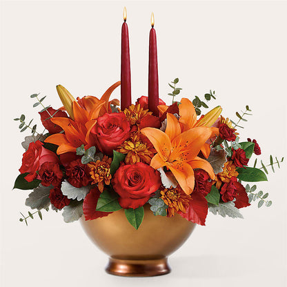 Fruits of Fall Centerpiece –  Angelic Floral Studio, Rosemead CA