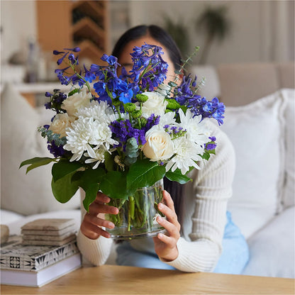 Cerulean Waves Bouquet –  Angelic Floral Studio, Rosemead CA