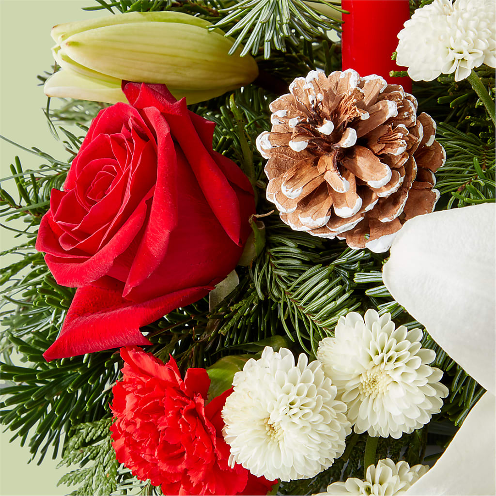Seasonal Festivities Centerpiece –  Angelic Floral Studio, Rosemead CA