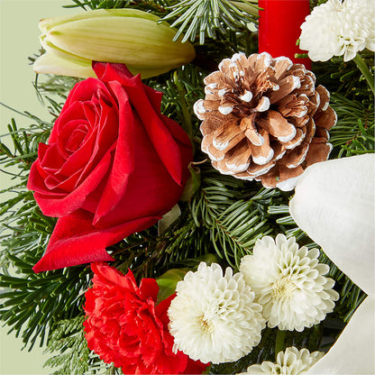 Seasonal Festivities Centerpiece –  Angelic Floral Studio, Rosemead CA