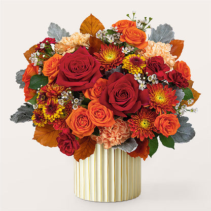 Merlot Bouquet with Ivory Vase –  Angelic Floral Studio, Rosemead CA