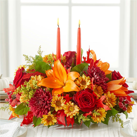 Autumn's Embrace Centerpiece –  Angelic Floral Studio, Rosemead CA
