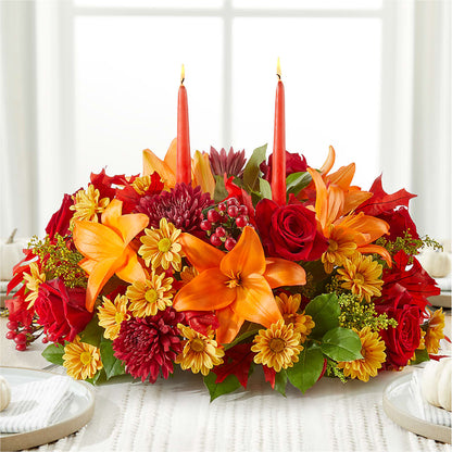 Autumn's Embrace Centerpiece –  Angelic Floral Studio, Rosemead CA