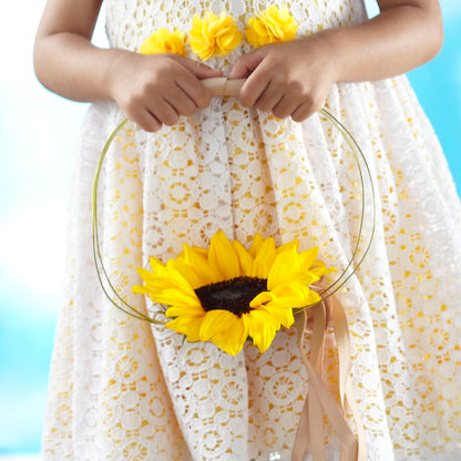 Sweet Sunshine Flower Girl Bouquet –  Angelic Floral Studio, Rosemead CA
